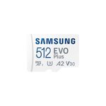 SAMSUNG Spominska kartica EVO Plus, micro SDXC, 512GB, z SD adapterjem