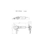 METABO Kotni brusilnik z zoženim vratom WEF 15-150 Quick (613083000)