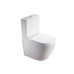 BELNEO talna brezrobna WC školjka z ultra tanko desko s počasnim zapiranjem in splakovalnikom MS2342MNB