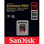 SANDISK spominska kartica Extreme PRO CFexpress Tip B, 128GB