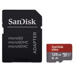 SANDISK spominska kartica + SD adapter Ultra microSDXC 128GB