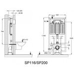 SANOTECHNIK Podometni splakovalnik Infinity 3/6 L (SP200)