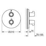 GROHE termostatska pokrivna plošča za tuš Grohtherm Special (29094000)