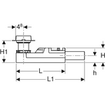 GEBERIT vgradni set za tuš kanalete linije CleanLine (višina 65 mm) (154.152.00.1)