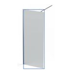 SANOTECHNIK stena za tuš kabino - tonirano steklo (sivo-črno) WALK IN 90x200 (NG90)